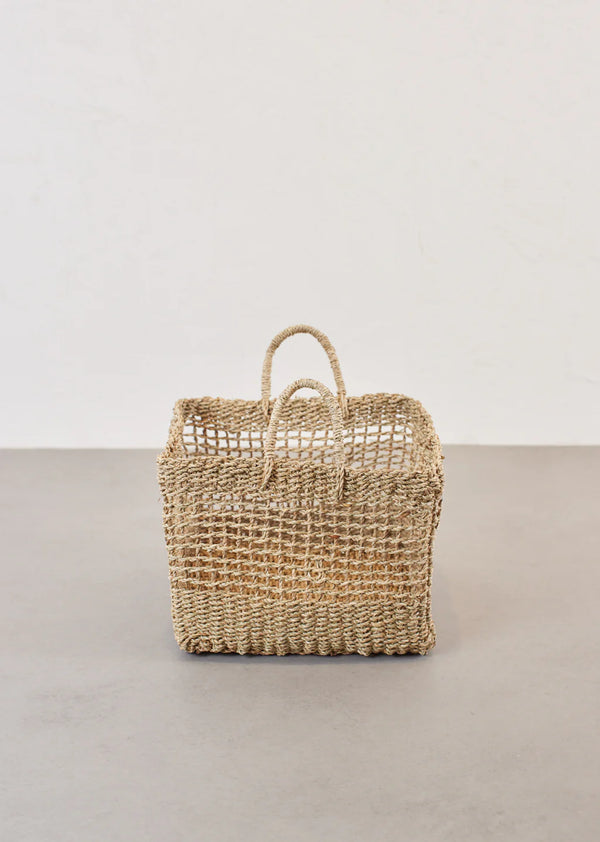 Handwoven Square Basket