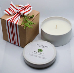 Merry  - Limited Edition Christmas Candle  Travel Tin